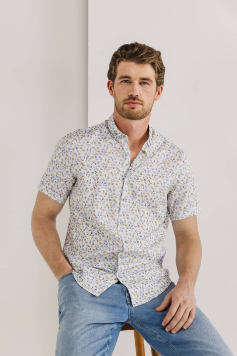 State of Art shirt ss print twill